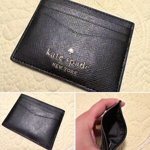 Kate Spade Elegant Black Card Holder